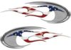 Motorcycle Tank Decals with American Flag