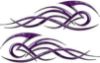 Tribal Flame Decals for Motorcycle Tanks, Cars and Trucks in Purple Camouflage