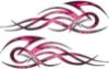 Tribal Flame Decals for Motorcycle Tanks, Cars and Trucks in Pink Inferno Flames