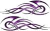Tribal Flame Decals for Motorcycle Tanks, Cars and Trucks in Purple Inferno Flames
