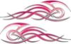 Tribal Flame Decals for Motorcycle Tanks, Cars and Trucks in Pink