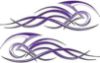Tribal Flame Decals for Motorcycle Tanks, Cars and Trucks in Purple