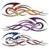 Tribal Flame Decals for Motorcycle Tanks, Cars and Trucks