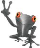 
	Cool Peace Frog Decal in Silver
