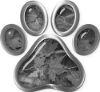 
	Dog Cat Animal Paw Sticker Decal in Gray Camouflage
