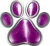 
	Dog Cat Animal Paw Sticker Decal in Purple
