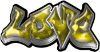 
	Graffiti Style Love Decal with Yellow Hearts 
