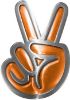 
	Peace Sign Decal in Orange
