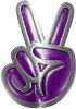 
	Peace Sign Decal in Purple
