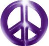 
	Peace Symbol Decal in Purple
