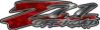 GMC or Chevy Z71 Off Road Decals in Red Camouflage