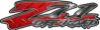 GMC or Chevy Z71 Off Road Decals in Red Diamond Plate