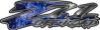 GMC or Chevy Z71 Off Road Decals in Blue Inferno Flames
