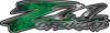 GMC or Chevy Z71 Off Road Decals in Green Inferno Flames