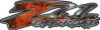 GMC or Chevy Z71 Off Road Decals in Orange Inferno Flames