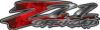 GMC or Chevy Z71 Off Road Decals in Red Inferno Flames