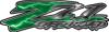 GMC or Chevy Z71 Off Road Decals in Green Lightning