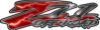 GMC or Chevy Z71 Off Road Decals in Red Lightning
