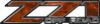 Classic Z71 Off Road Decals in Orange Camouflage