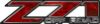 Classic Z71 Off Road Decals in Red Camouflage