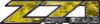 Classic Z71 Off Road Decals in Yellow Camouflage