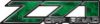 Classic Z71 Off Road Decals in Green Inferno Flames