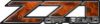 Classic Z71 Off Road Decals in Orange Inferno Flames