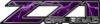 Classic Z71 Off Road Decals in Purple Lightning