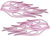 Pin Stripe Flame Decals in Pink