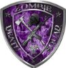 
	Zombie Death Squad Zombie Outbreak Decal in Purple Inferno Flames
